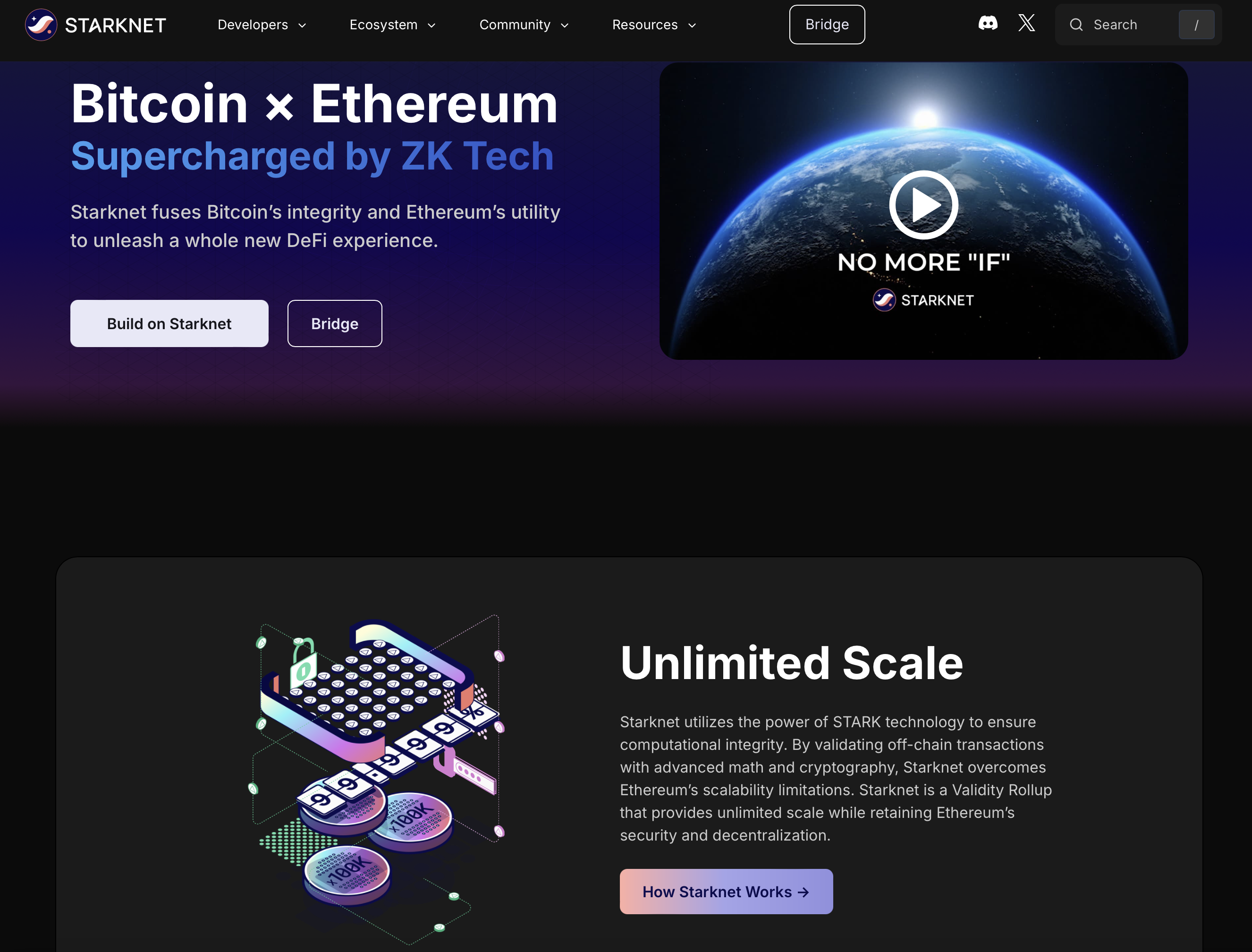 Starknet Homepage