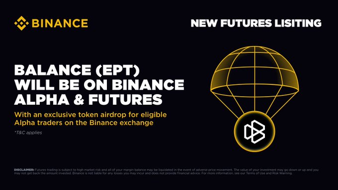 Balance 代幣(EPT)上線 Binance Alpha