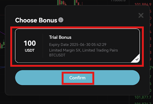 JuCoin Futures Bonus Selection 