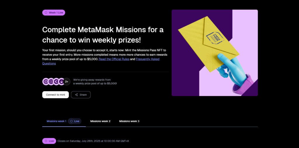 MetaMask’s NFT Rewards Program “Missions” Explained