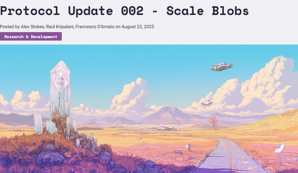 ETH Protocol Update 002: DAS Scaling and PeerDAS